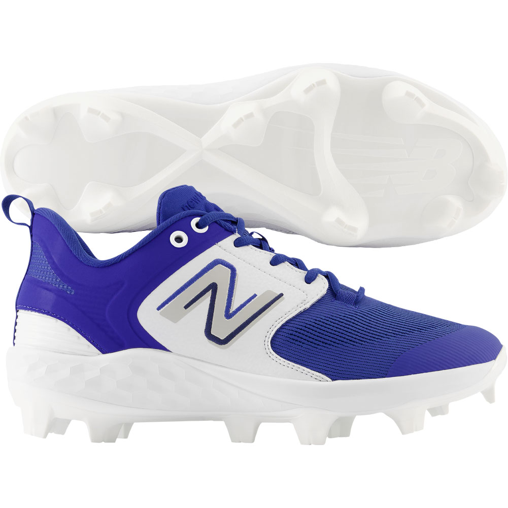 New Balance Mens Fresh Foam 3000v6 Low Molded Baseball Cleats Royal/White Medium 10, Size: 10 Medium US