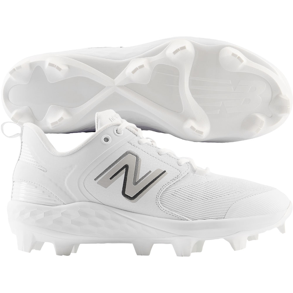 New Balance Mens Fresh Foam 3000v6 Low Molded Baseball Cleats White/White Medium 10, Size: 10 Medium US
