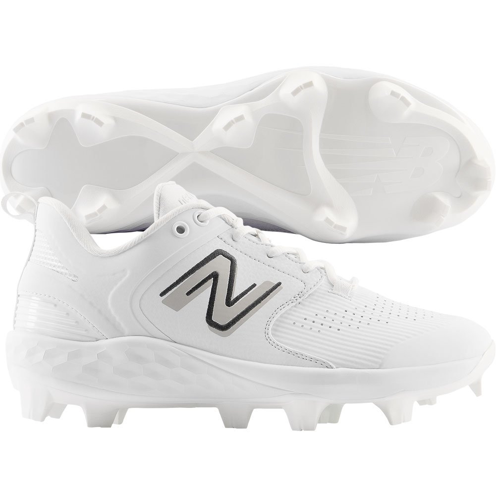 New Balance Mens Fresh Foam 3000v6 Synthetic Low Molded Baseball Cleats White/White Medium 10, Size: 10 Medium US