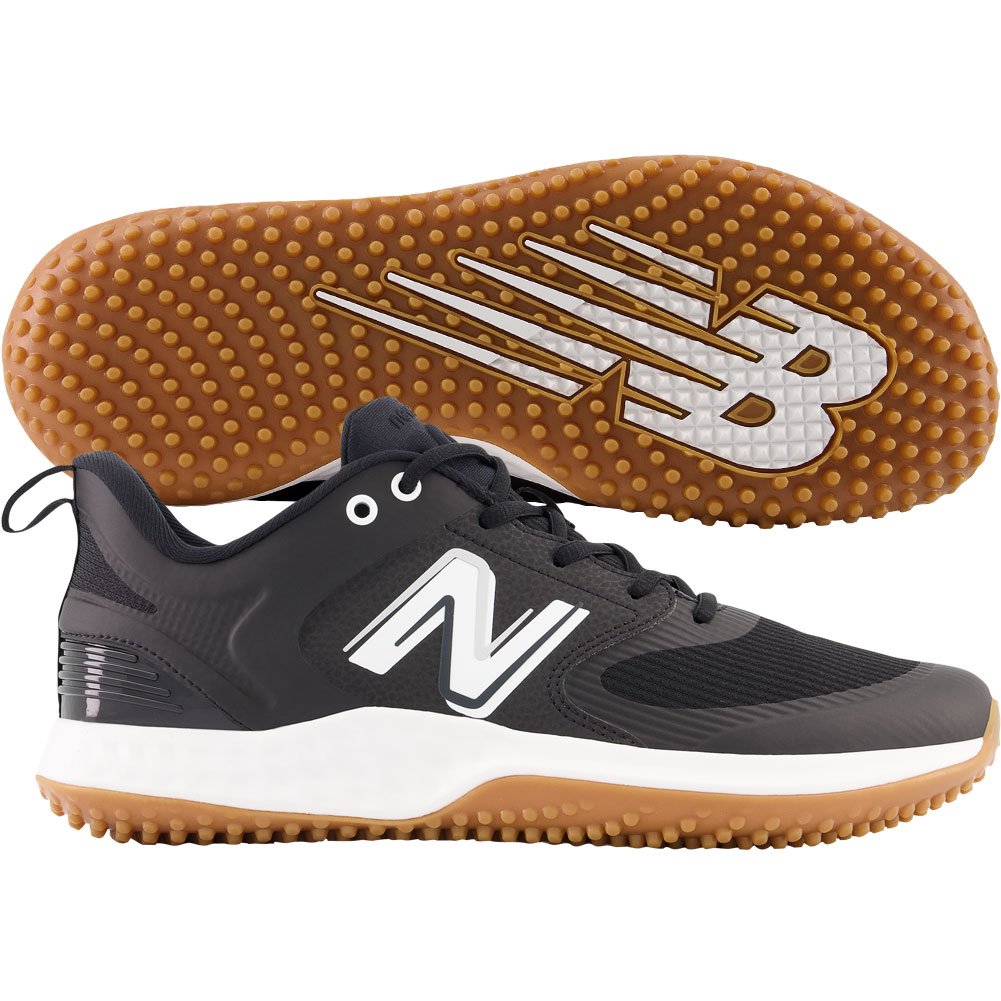 New Balance Mens Fresh Foam 3000v6 Baseball Turf-Trainer Shoes Black/White Medium 10, Size: 10 Medium US