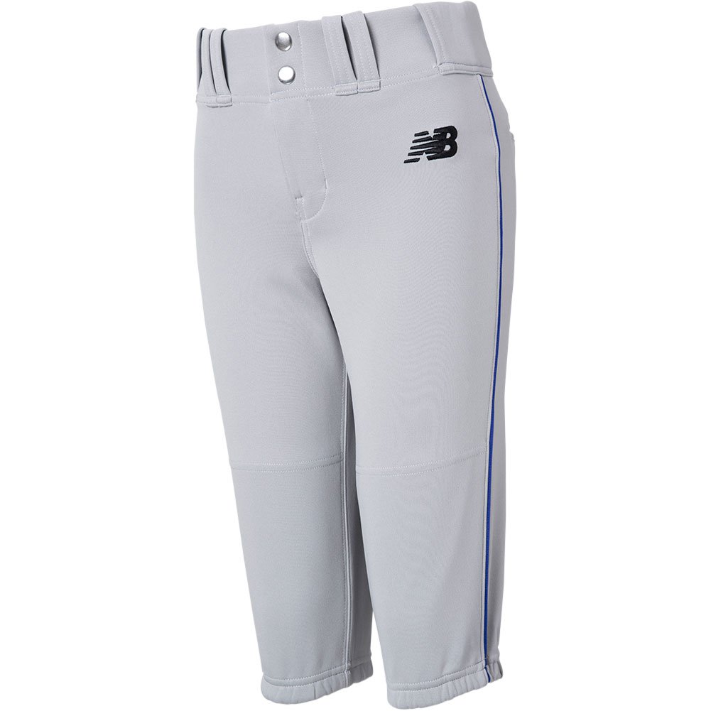 New Balance Youth Adversary 2.0 Piped Baseball Knickers Grey/Royal XL