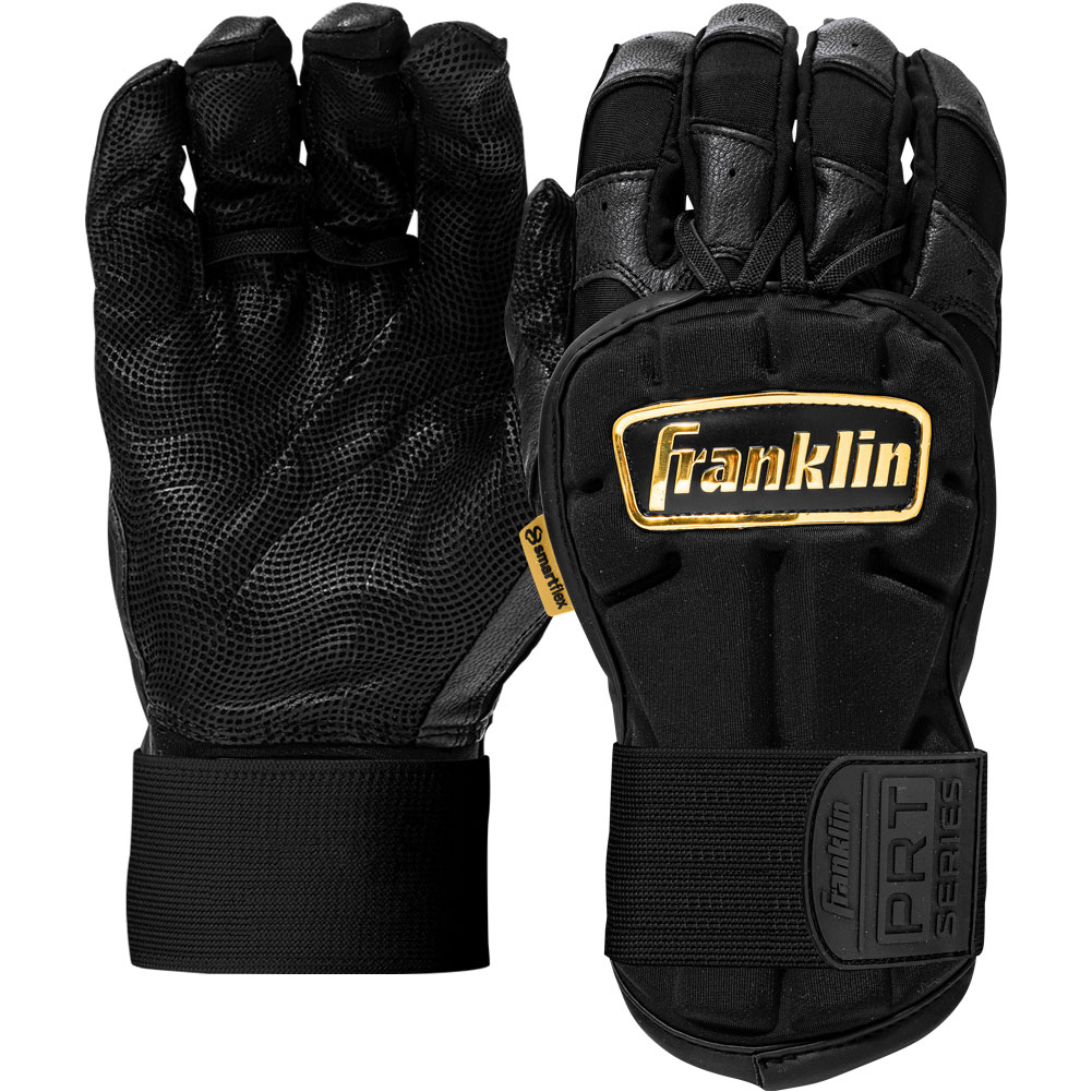 Franklin Sports Franklin Adult MLB PRT Series Handguard LG Hand Guard Black/Gold Large