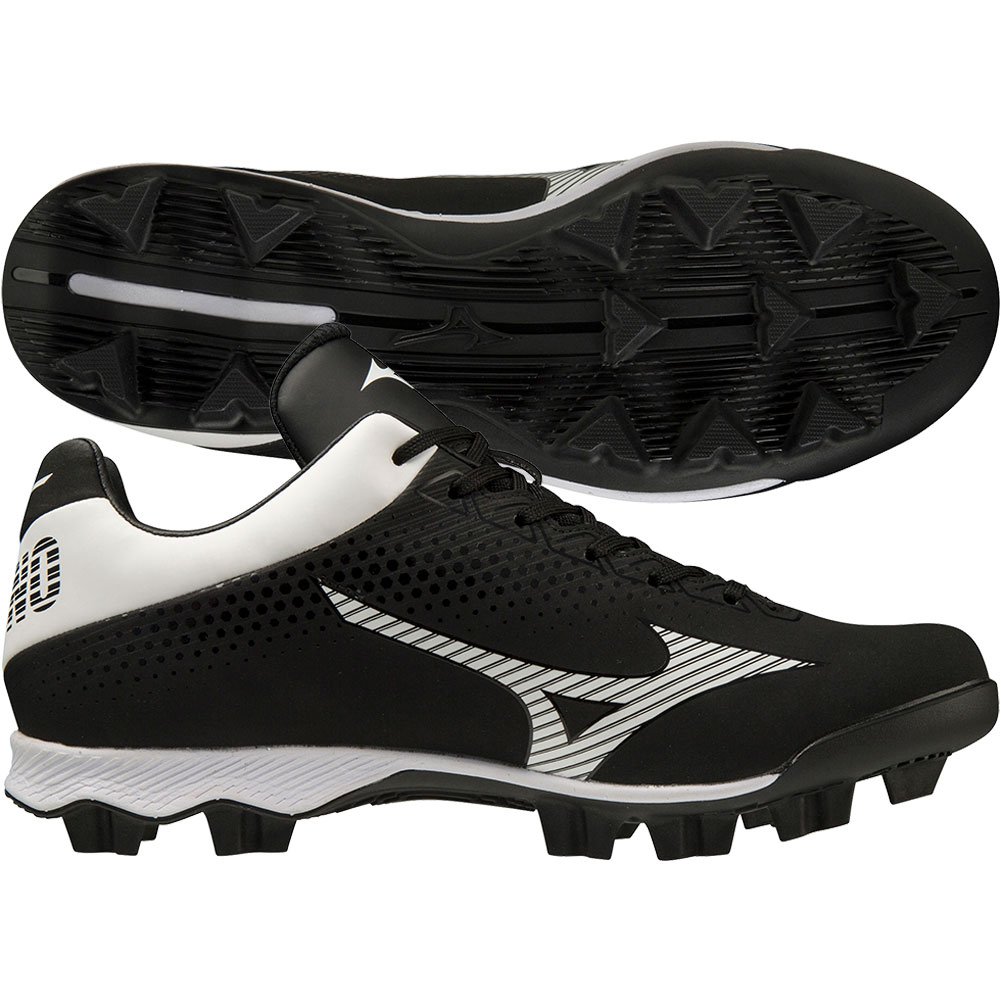 Mizuno Womens Wave Finch Lightrevo Fastpitch Softball Molded Cleat Black/White Medium 10, Size: 10 Medium US