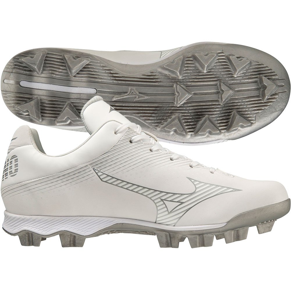 Mizuno Womens Wave Finch Lightrevo Fastpitch Softball Molded Cleat White Medium 10, Size: 10 Medium US