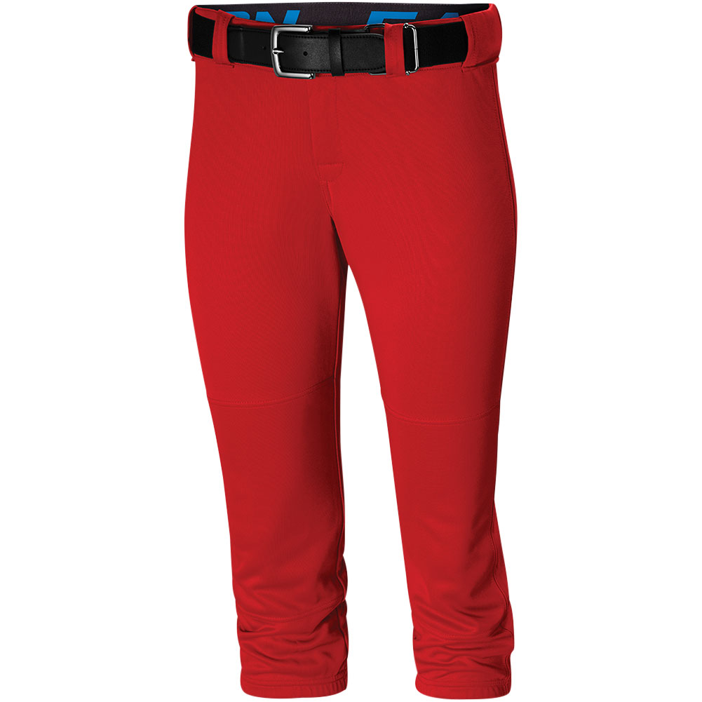 Easton Womens Pro Elite Fastpitch Softball Pant Red L