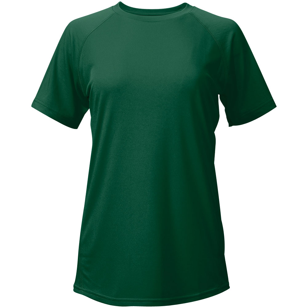 Easton Womens Elite Performance Softball Fastpitch Training Shirt Dark Green L