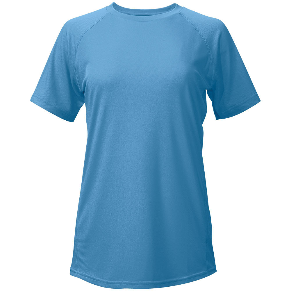 Easton Womens Elite Performance Softball Fastpitch Training Shirt Light Blue L
