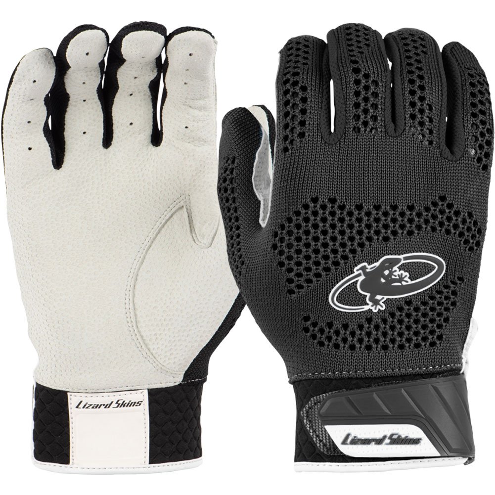 Lizard Skins Adult PRO KNIT Batting Glove Black Medium