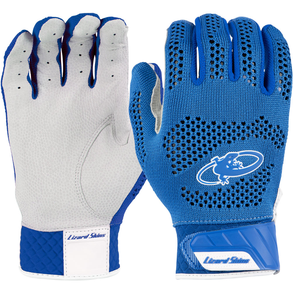 Lizard Skins Adult PRO KNIT Batting Glove Blue Large