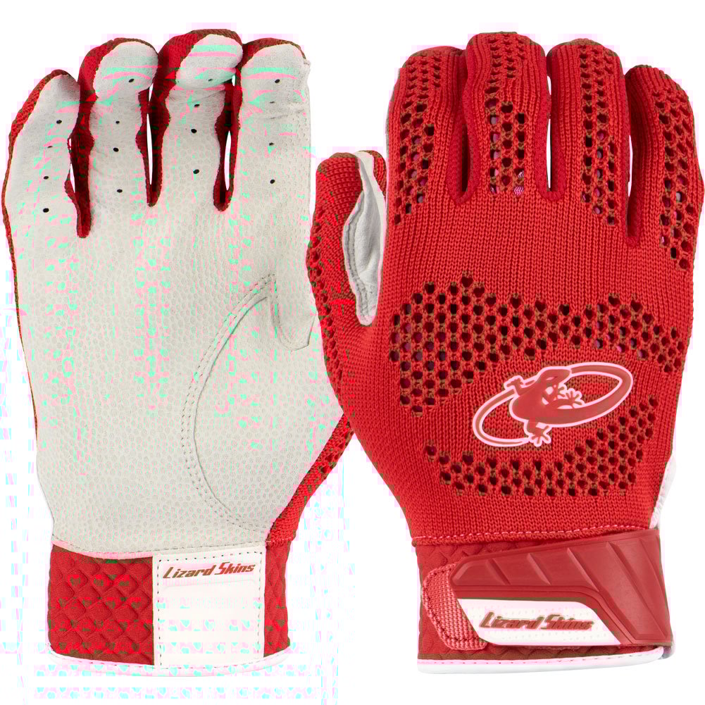 Lizard Skins Adult PRO KNIT Batting Glove Red Small