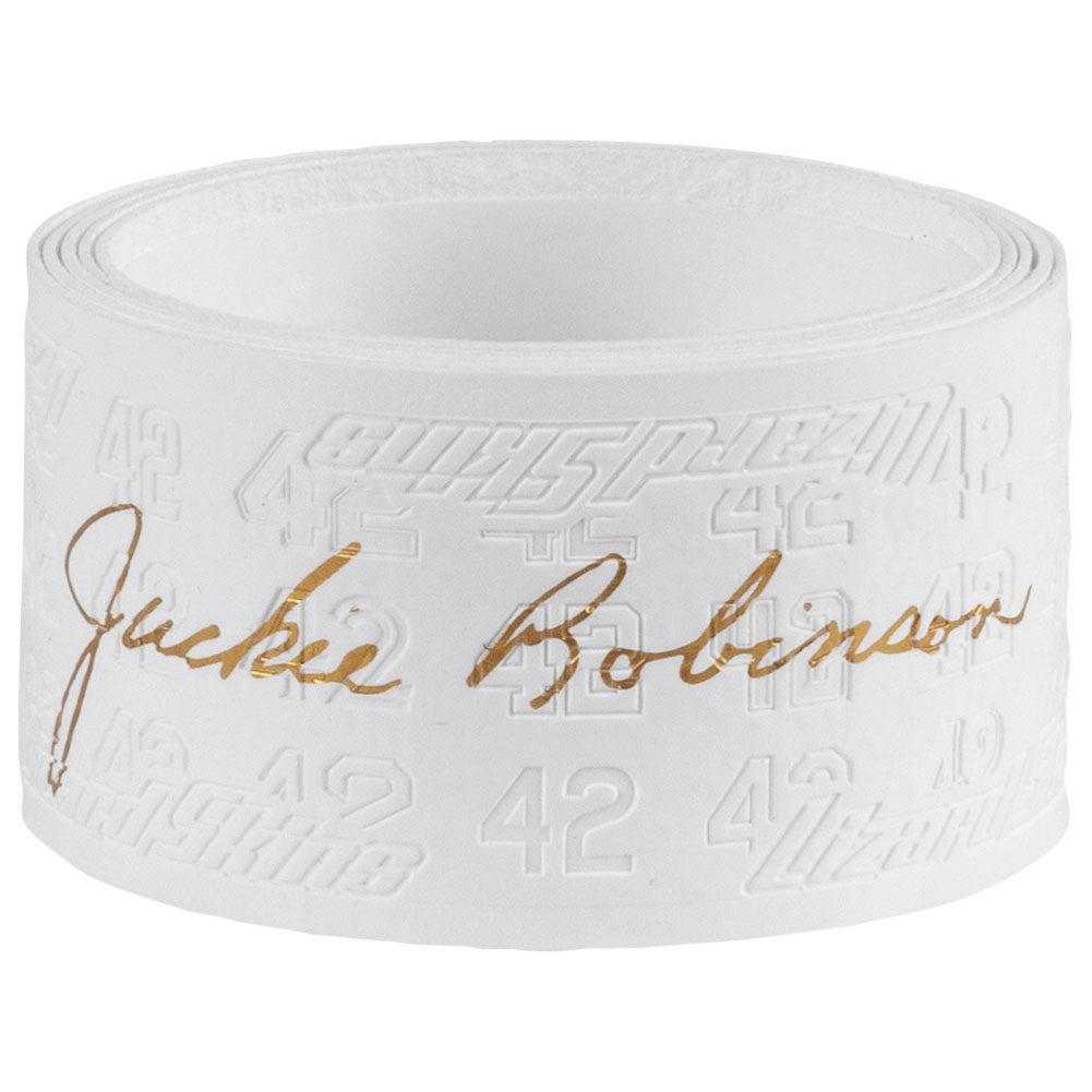 Lizard Skins Jackie Robinson V3 .5MM Bat Wrap White 0.5mm