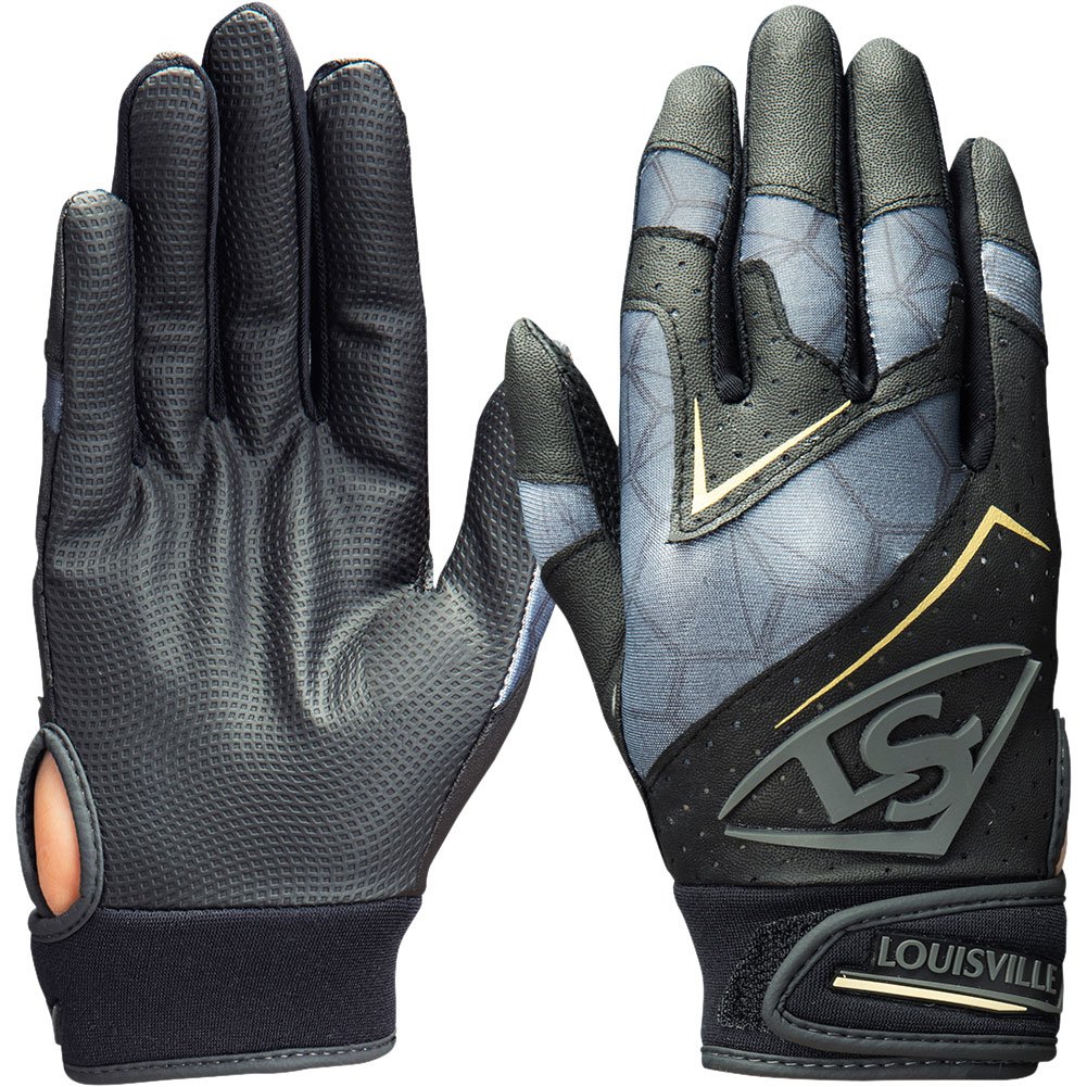 Louisville Slugger Adult Genuine V2 Batting Glove Black XX-Large