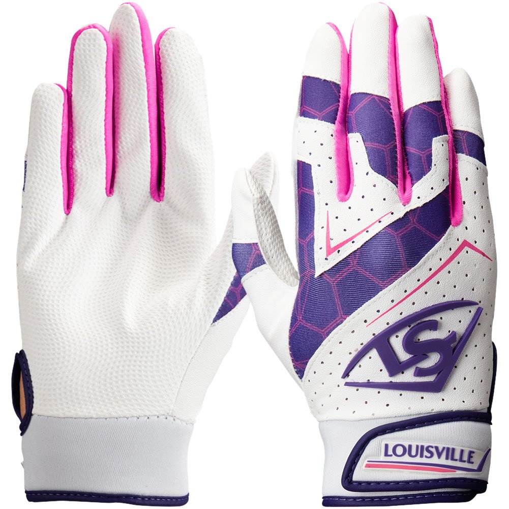 Louisville Slugger Adult Genuine V2 Batting Glove Purple Medium