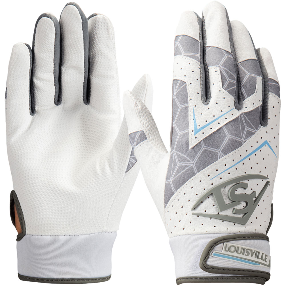 Louisville Slugger Adult Genuine V2 Batting Glove White X-Large