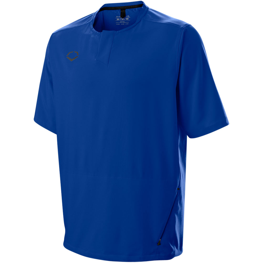Evoshield Youth Impak Short Sleeve BP Baseball Training Jacket Royal L