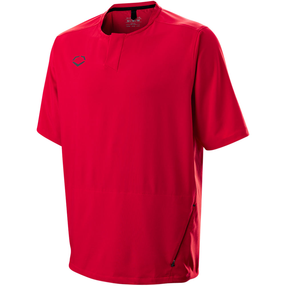 Evoshield Youth Impak Short Sleeve BP Baseball Training Jacket Scarlet S