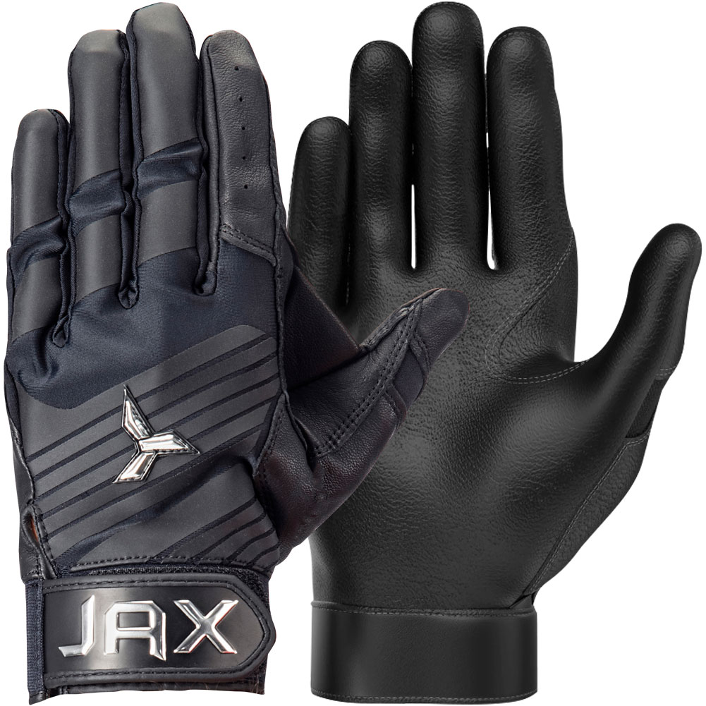 Jax Athletics Jax Pro Model Adult Baseball Batting Glove Left Hand Black Large