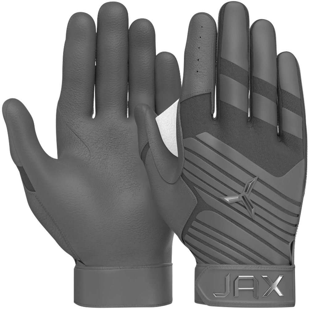 Jax Athletics Jax Pro Model Adult Baseball Batting Glove Right Hand Grey Large