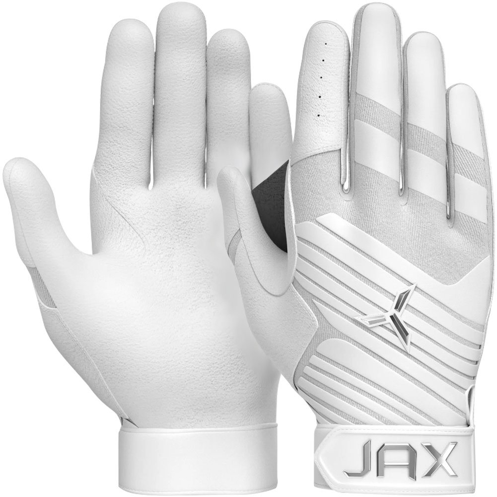 Jax Athletics Jax Pro Model Adult Baseball Batting Glove Right Hand White Large