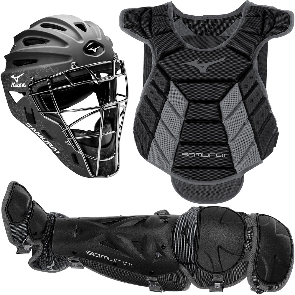 Mizuno Womens Adult Samurai Catchers Kit 13in-14in Black/Grey 13 in - 14, Size: 13 in - 14 in