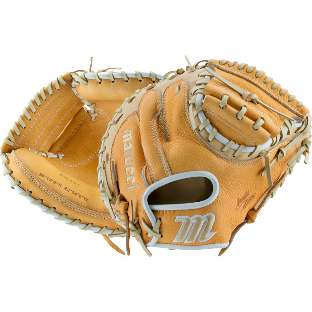 Marucci Sports Marucci Youth Acadia 220C1 32" Baseball Catchers Glove (MFG2AC220C1) Solid Beige 32 Right Hand