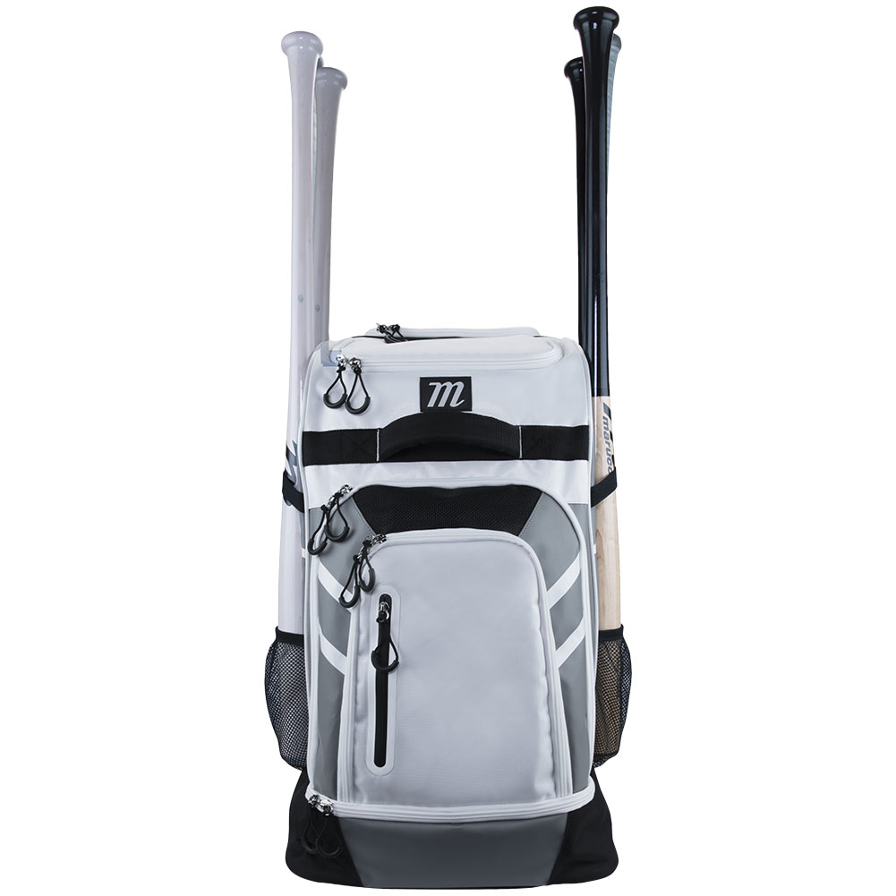 Marucci Sports Marucci Convoy Wheeled Catchers Bag White/Grey