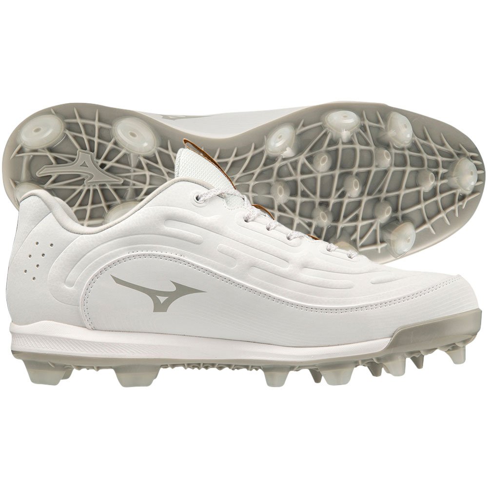 Mizuno Mens Ambition 3 Low TPU Molded Baseball Cleats White Medium 11, Size: 11 Medium US