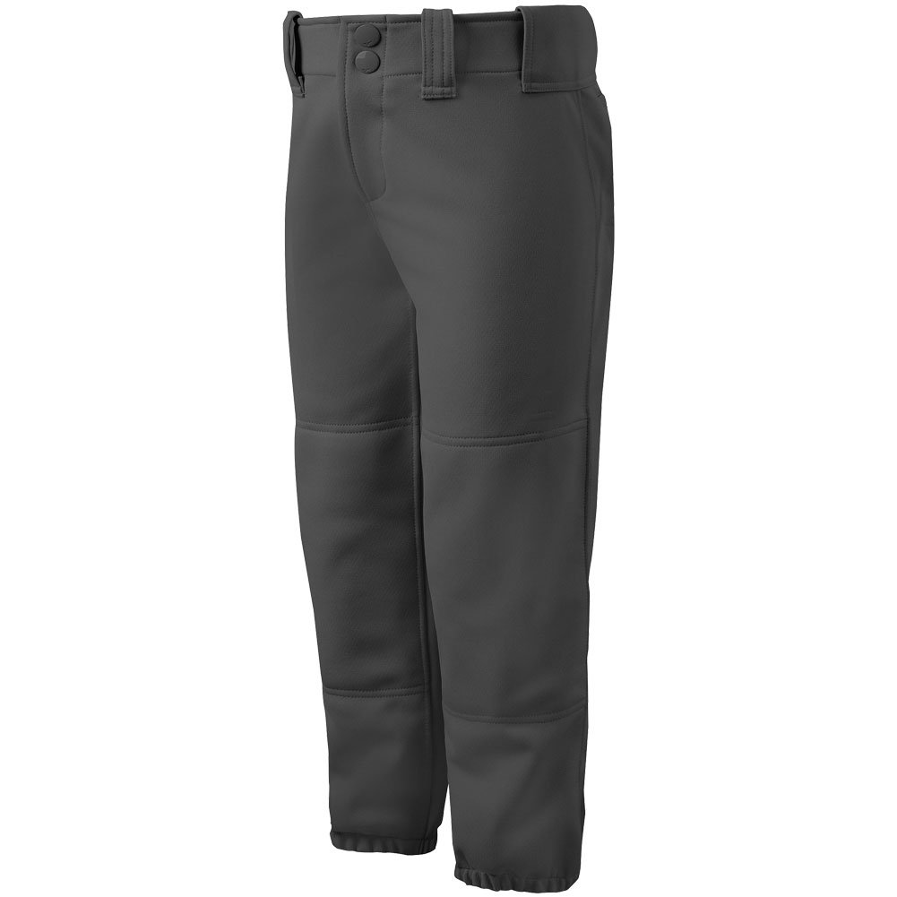 Mizuno Womens Select Belted Fastpitch Softball Pants Charcoal M