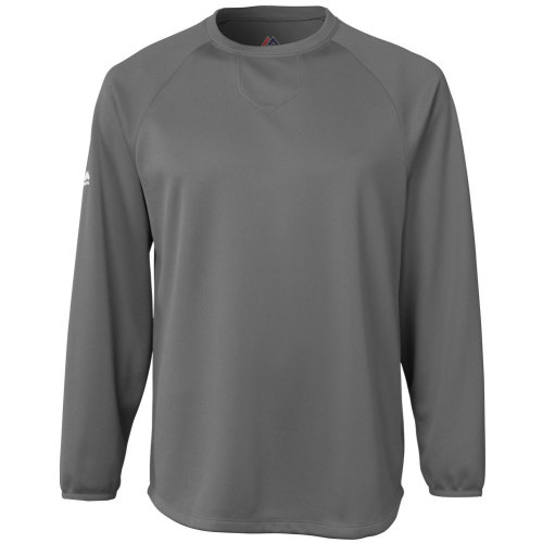 majestic long sleeve home plate tech fleece shirt