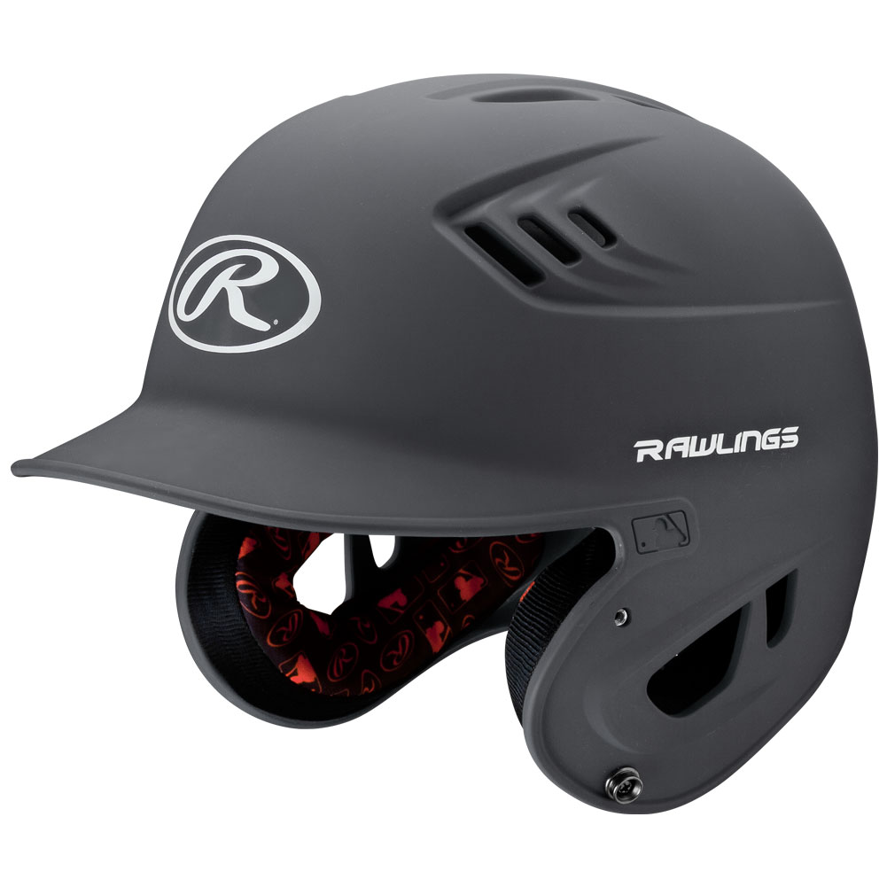 Rawlings Adult R16 Series Matte Batting Helmets Grey
