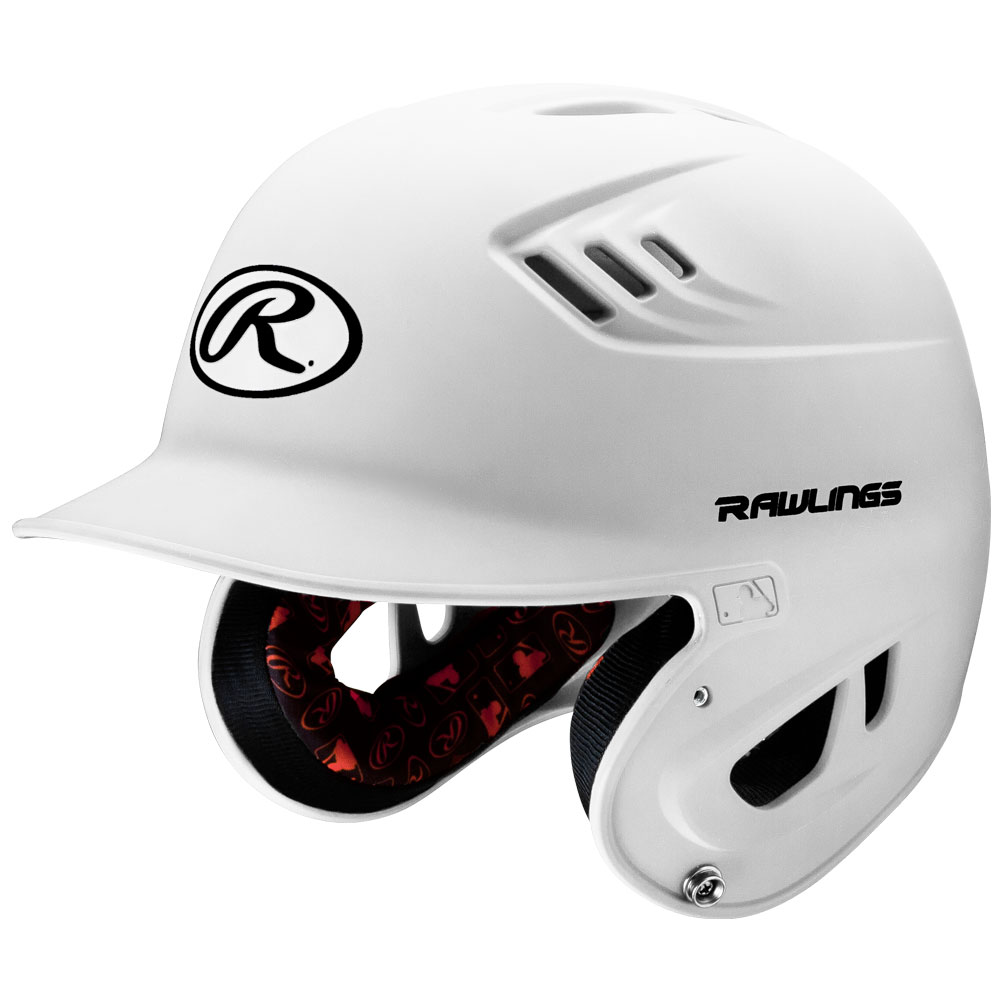 Rawlings Adult R16 Series Matte Batting Helmets White